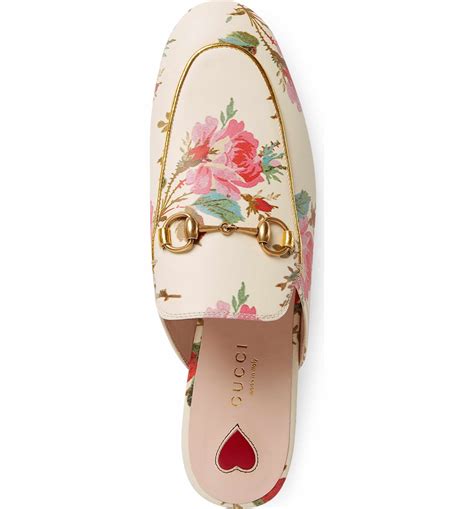 gucci princetown floral mules|Gucci mule loafer.